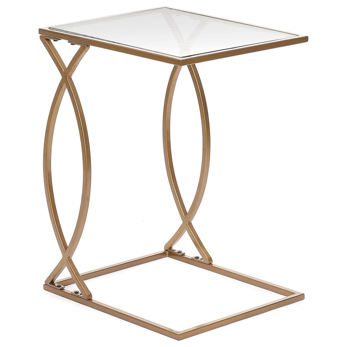 Gold Metal C Accent Table D20321