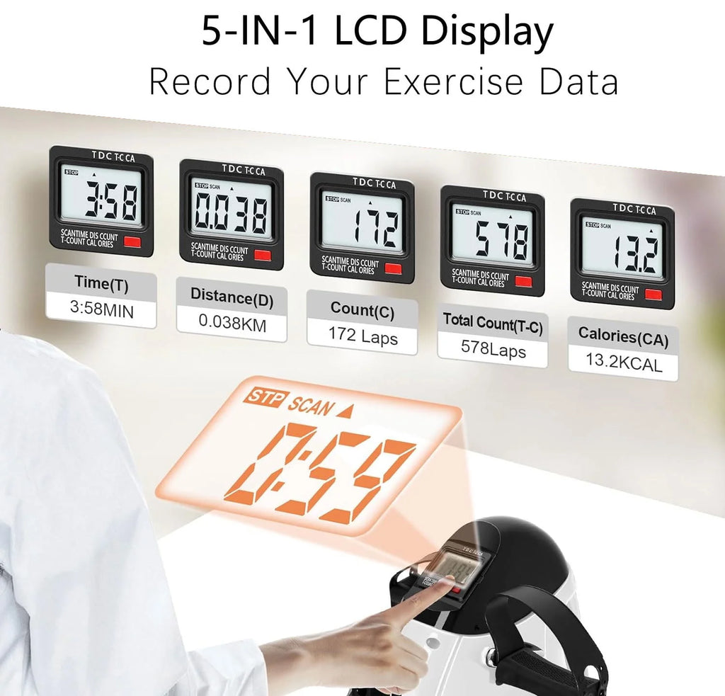 Under Desk Exercise Bike with LCD Screen I2681