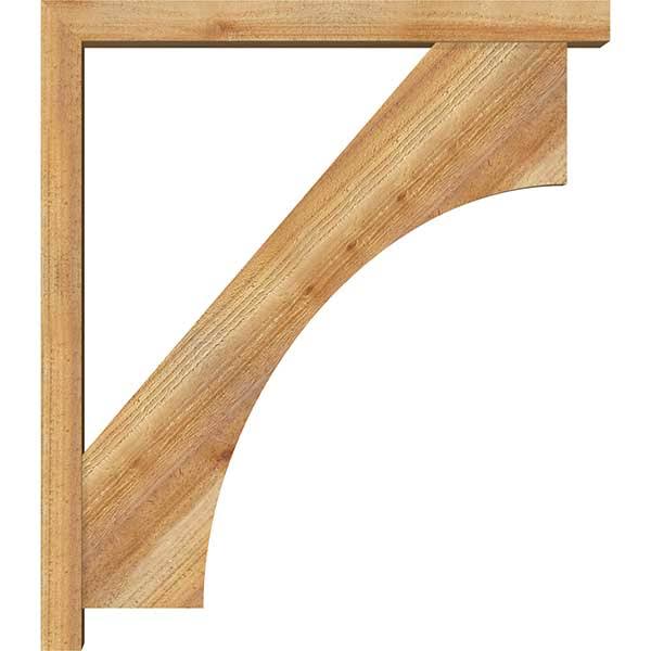 Rough Sawn Bracket with Offset Brace, Western Red Cedar V395635