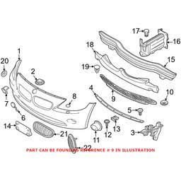 2006 BMW Lower Grille L590406