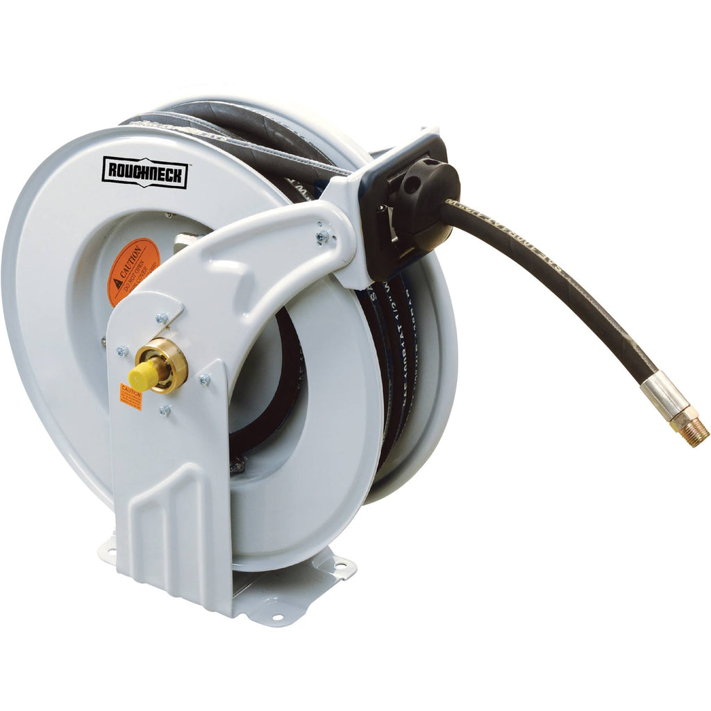 Oil Hose Reel Kit, 1/2 inch x 50 ft, 1500 psi, Control Valve, Drip Tray T516542