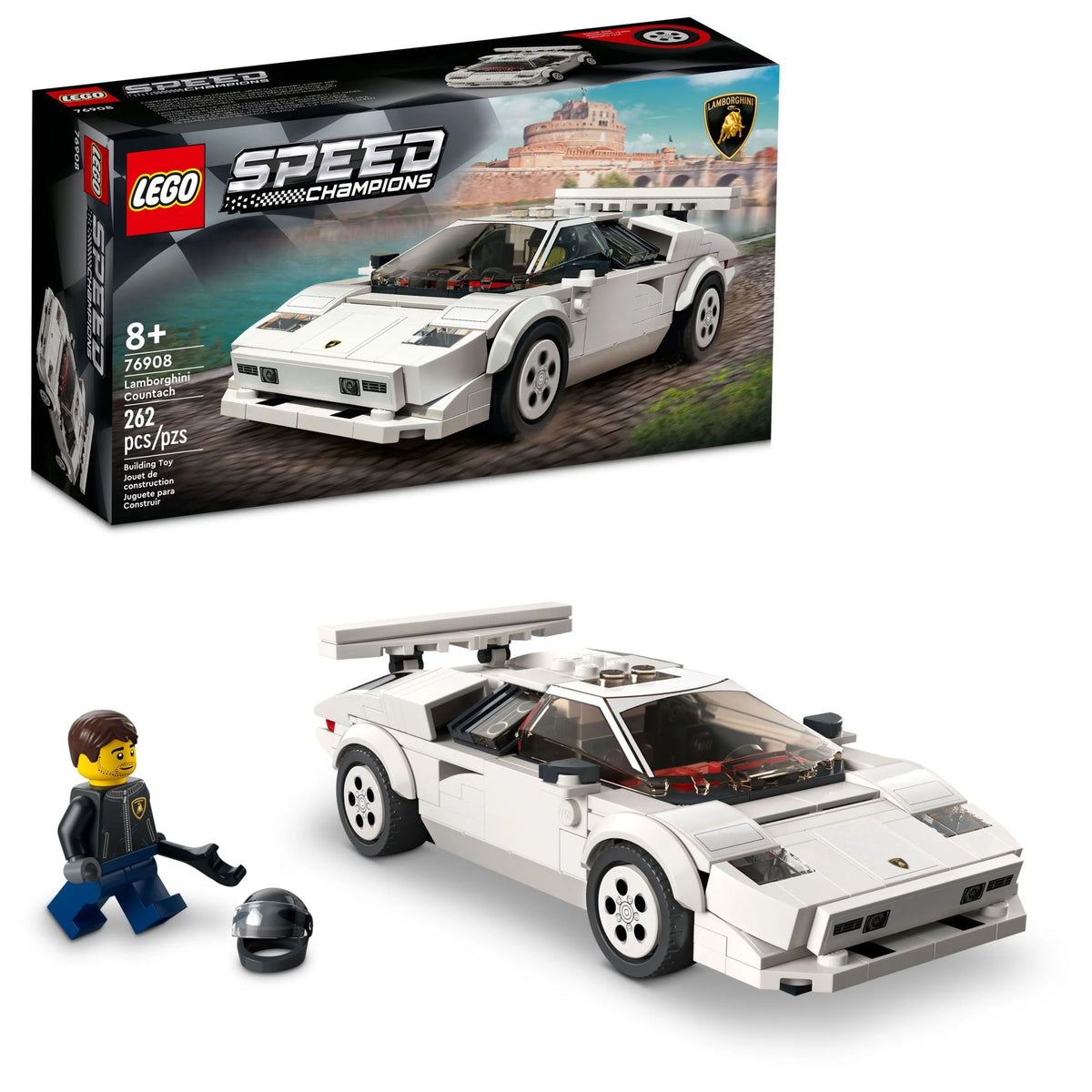 Race Car Toy Model Building Set with Driver Minifigure R318095