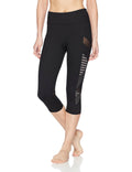Black Striped Capri - Size XL F9507