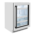 24 Can Beverage Fridge with Stainless Steel Glass Door X9963