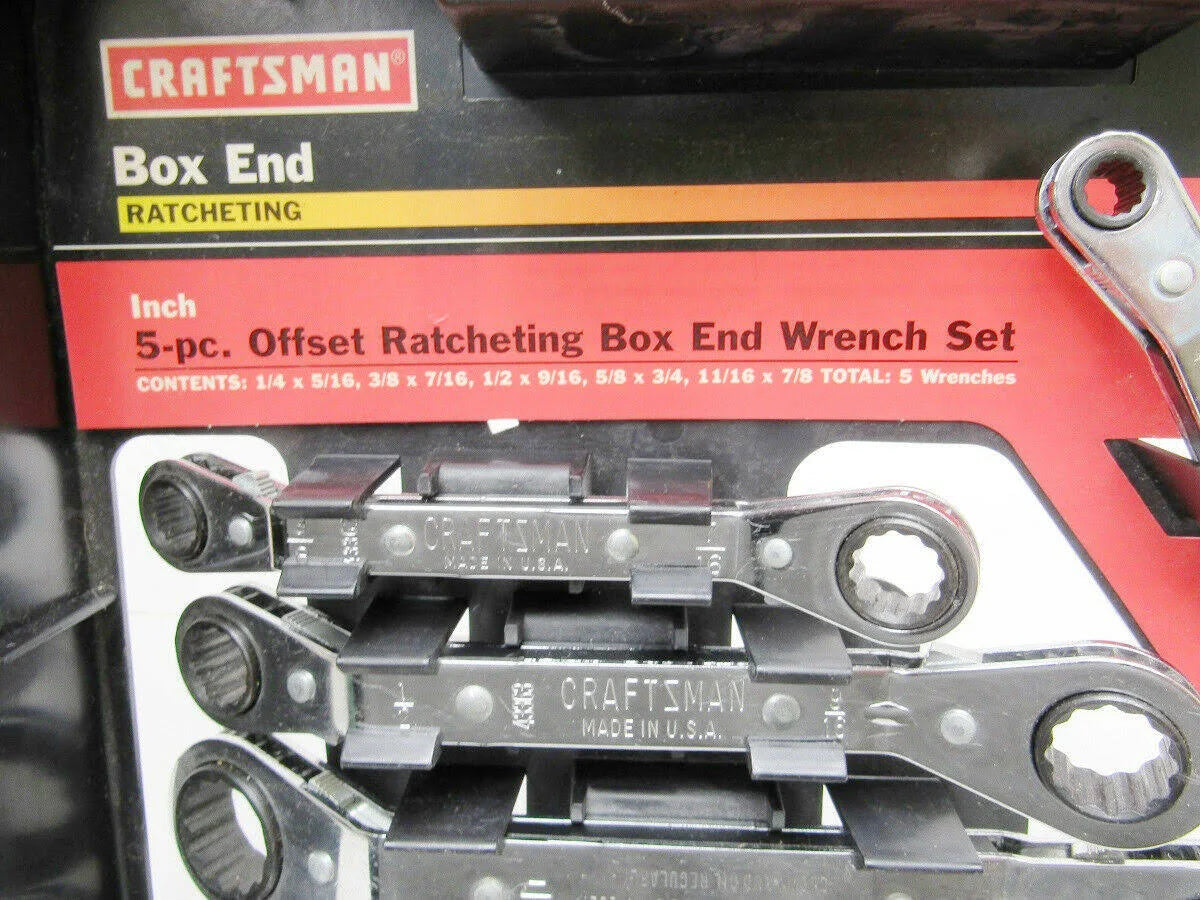 5 pc. Offset Ratchet Wrench Set L560577