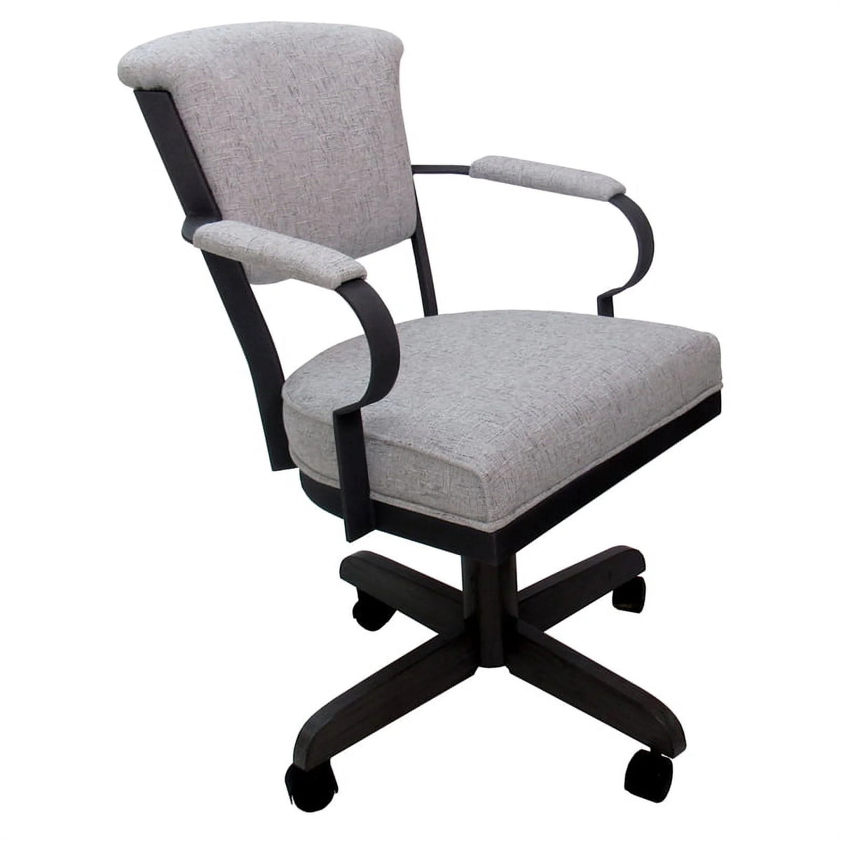 Black Swivel Metal Caster Chair M317505