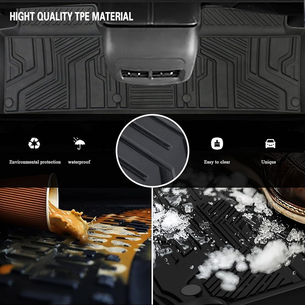 Black TPE All Weather Floor Liners for Chevrolet Equinox 2018-2021 D3977