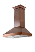 30 in. Copper Wall Range Hood with Crown Molding E820