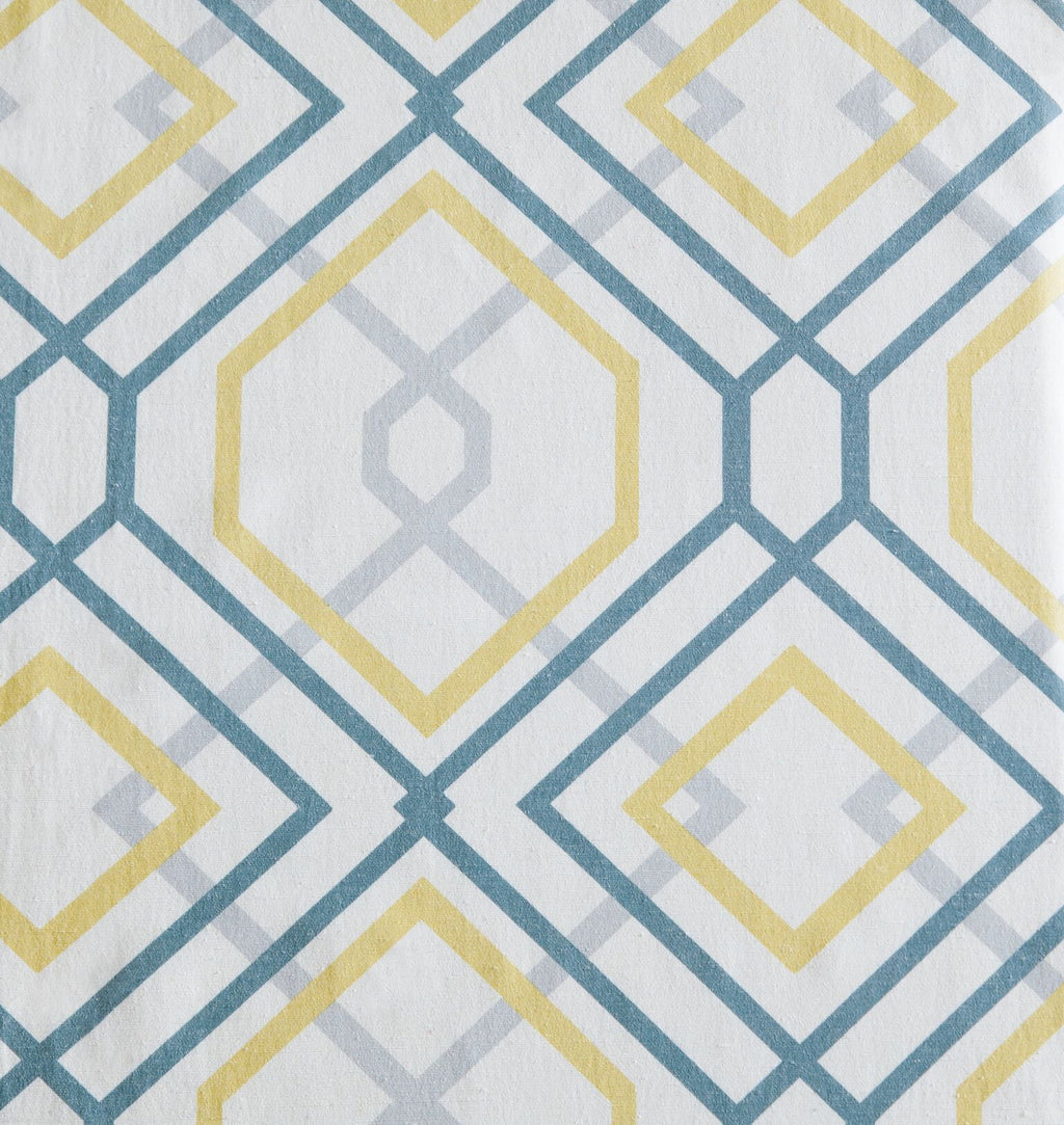 4 Pc Geometric Grommet Top Curtain Set N106603