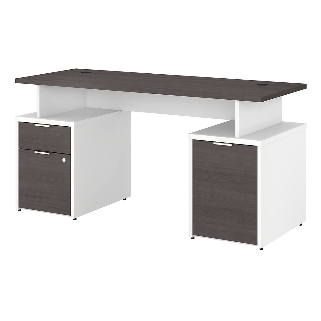 60W Desk with Drawers and Small Storage Cabinet R385403