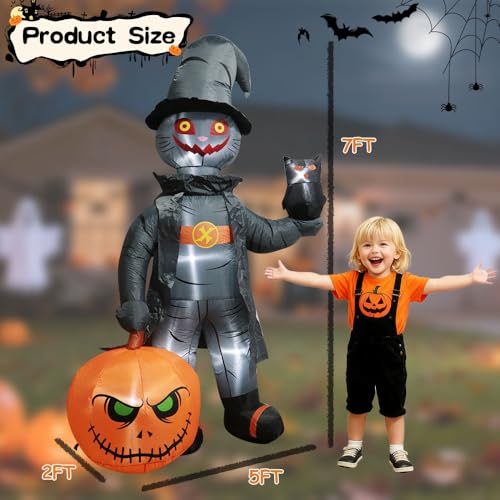8FT Halloween Inflatable Decoration with LED Lights L594