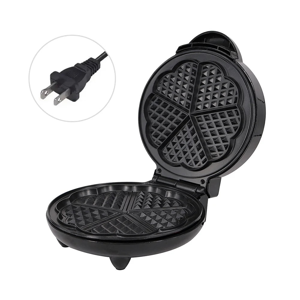 1000W Heart-Shaped Waffle Maker Electric Waffler W677962