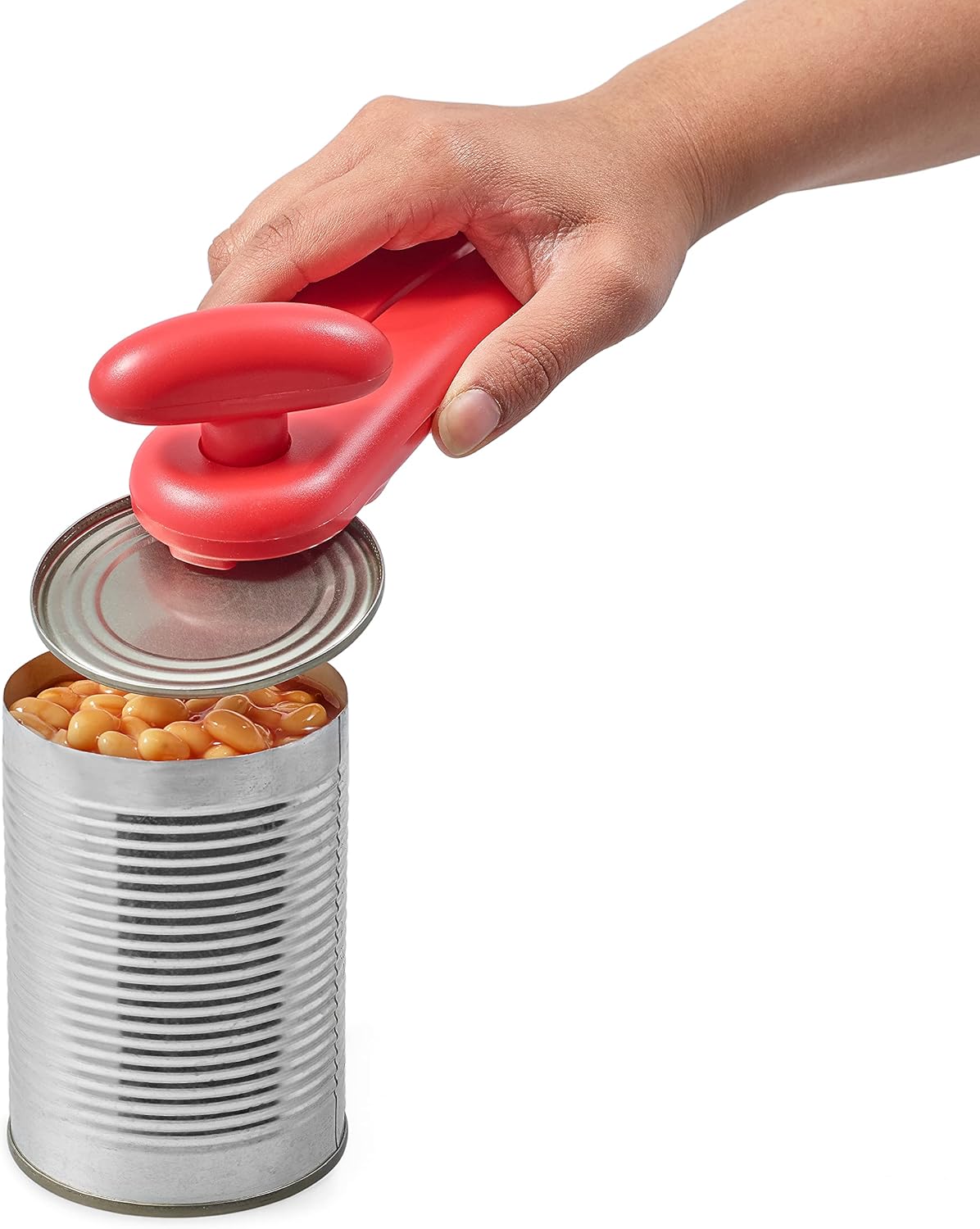 Manual Can Opener with Lid Release - Red W3712