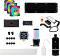 Hardline Water Cooling Kit with XC7 CPU Water Block, XR5 360mm Radiator, XD5 Pump Res and QL120 RGB Fans A163