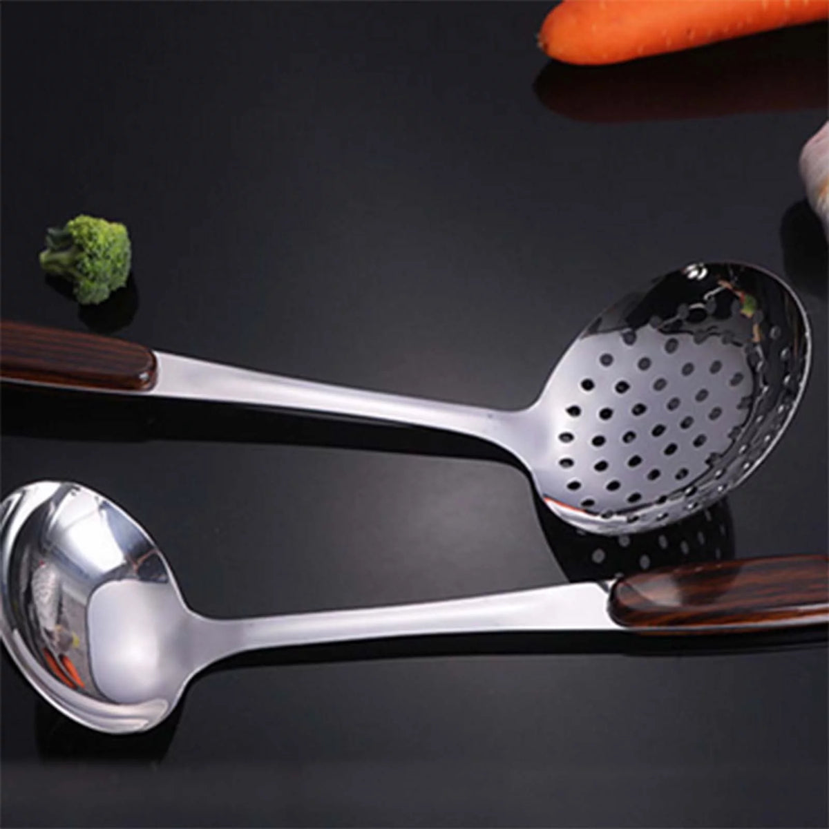 6 Pcs Stainless Steel Cooking Utensils Set with Holder I6226