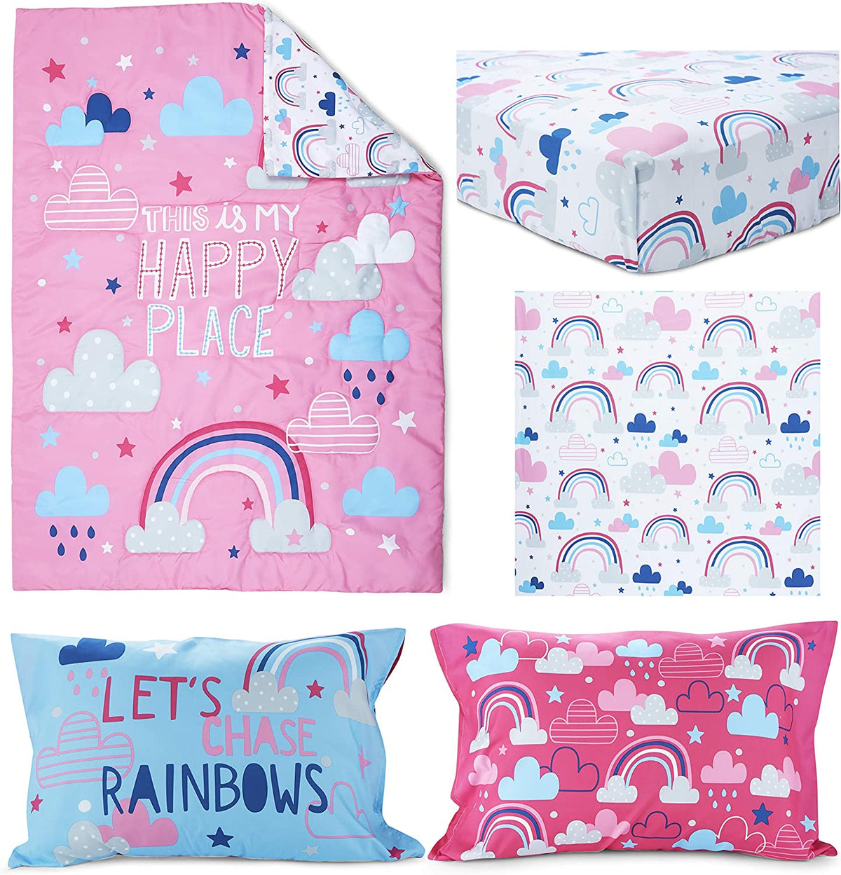 4 pc Toddler Bed Set U23445