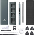Electric Screwdriver, 62-in-1 Mini Rechargeable Cordless Precision Screwdriver Set with LED Light and 48 Magnetic Bits, Gray P506