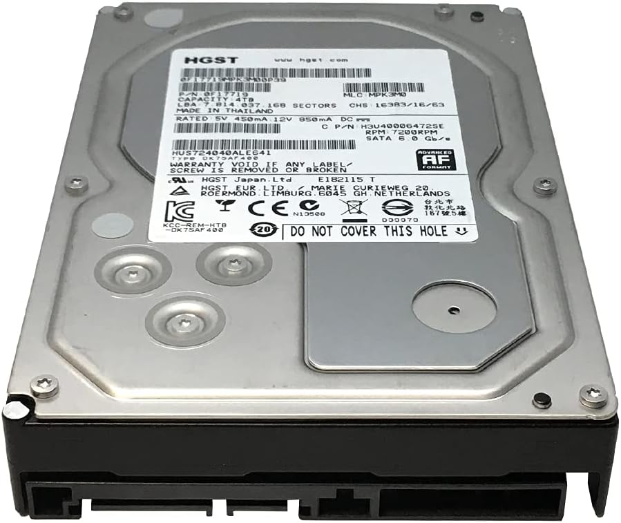 4TB 7200RPM 64MB Cache SATA 6Gb/s 3.5-inch Enterprise Hard Drive (Renewed) Pack of 2 L34767