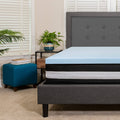 Twin 12 inch Foam Pocket Spring Mattress with 3 inch Gel Memory Foam Topper B919
