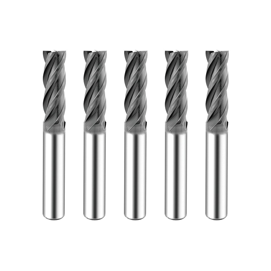 Carbide Square End Mill 4 Flute 5/16 5 Pieces G329