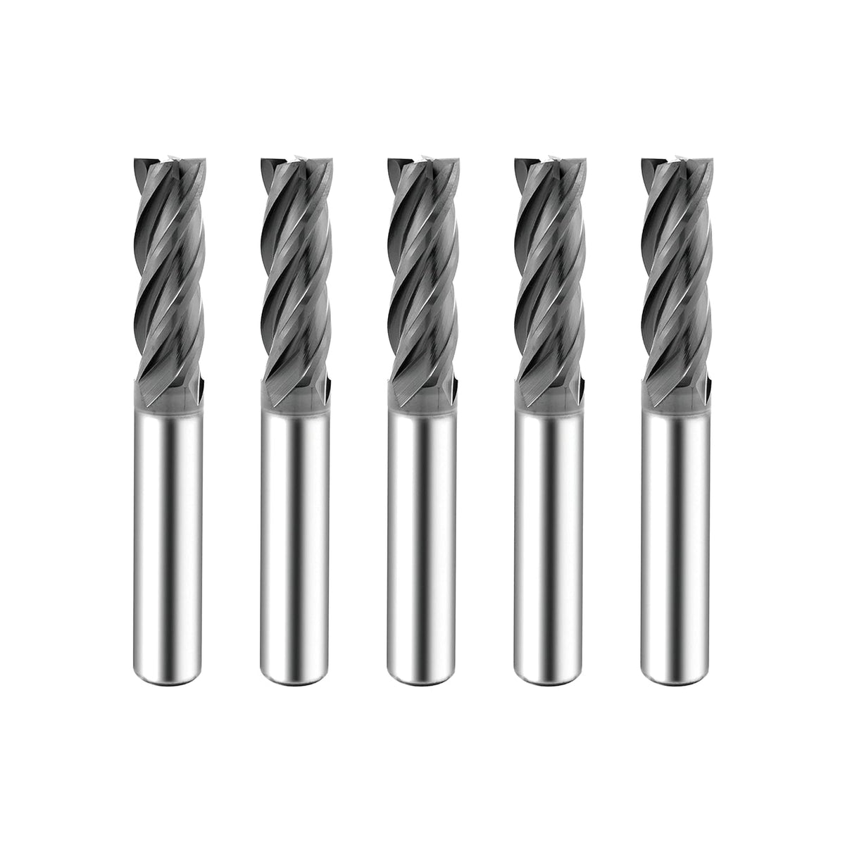 Carbide Square End Mill 4 Flute 5/16 5 Pieces G329