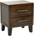 Natural Stain Acacia Wood One Drawer End Table W940