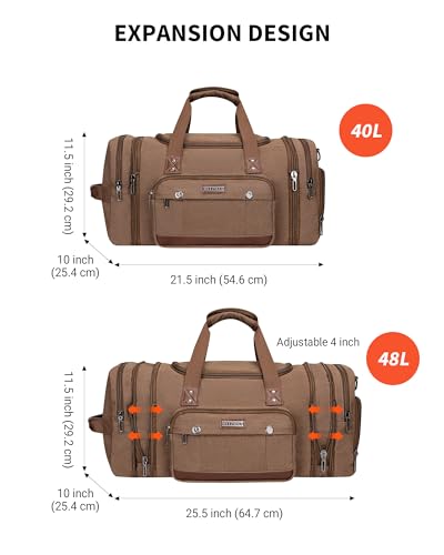 Canvas Weekender Travel Bag U24986