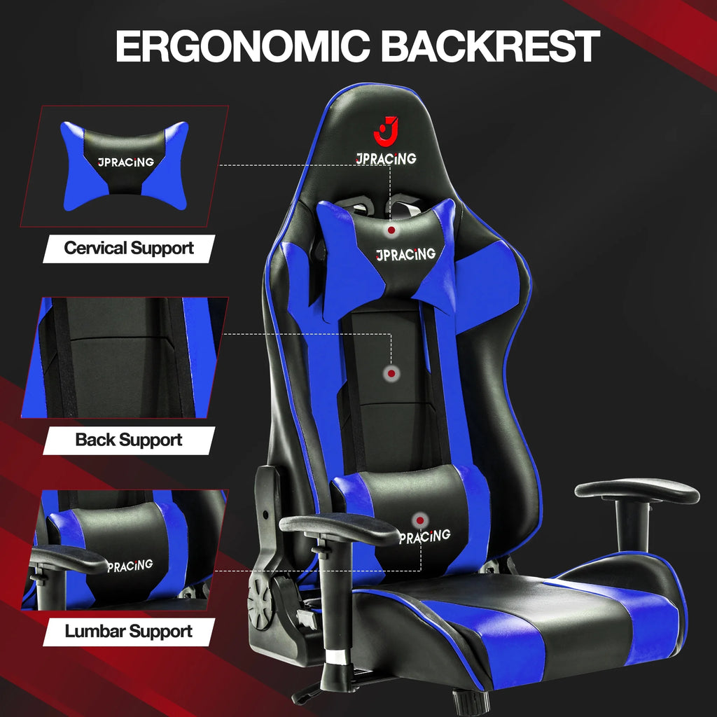 Blue PU Leather Gaming Chair F878021