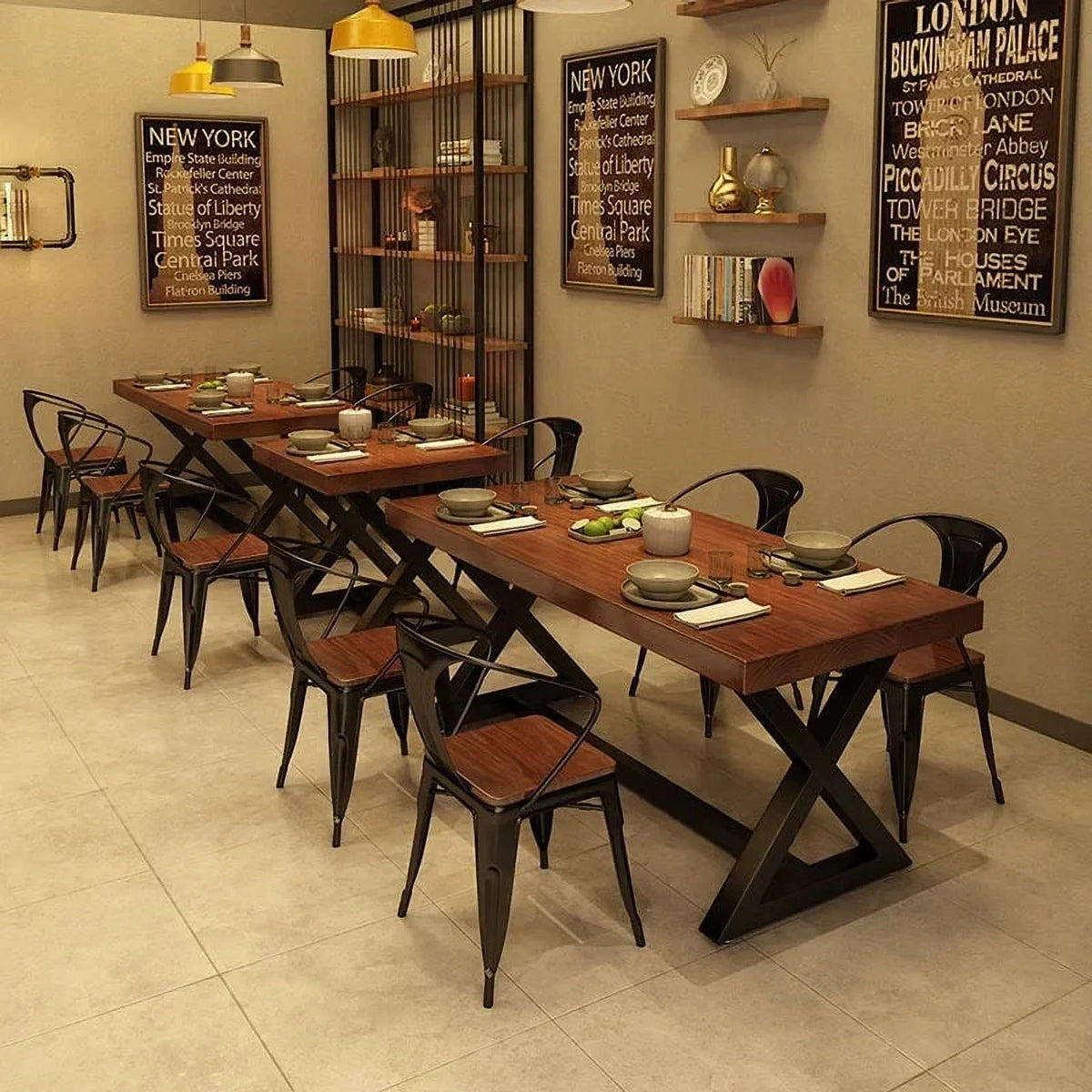 Minimalist Rectangle Waterproof Dining Table N451800
