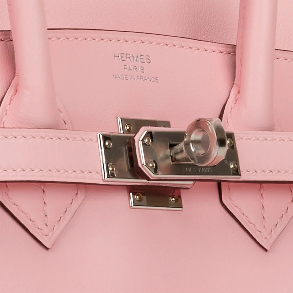 Birkin 25 Rose Sakura Palladium Hardware Q46315