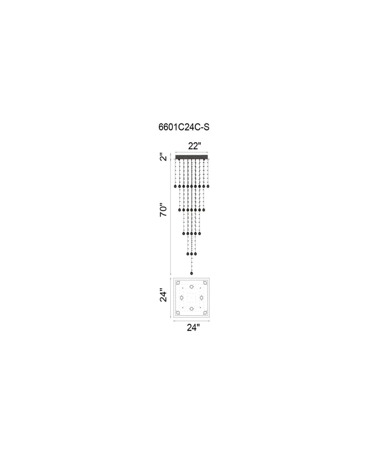Square 8 Light Flush Mount L59235