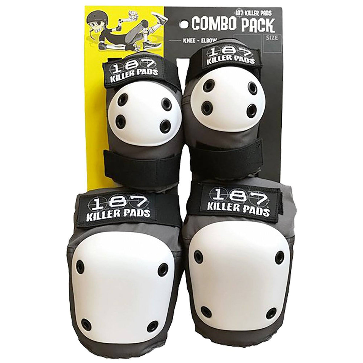 Knee and Elbow Pads Combo Pack Grey L393