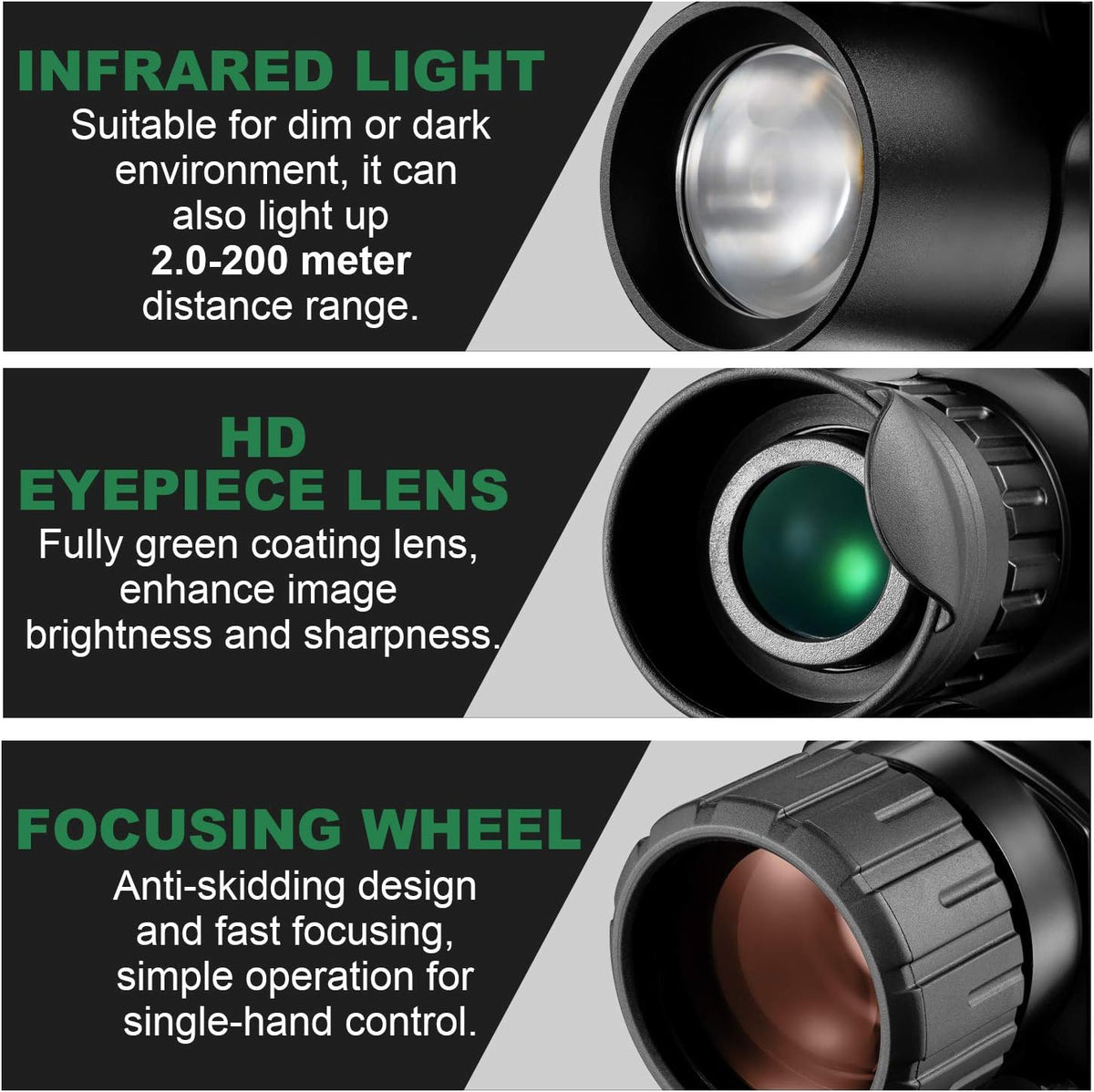 8x40 Infrared Night Vision Monocular Digital Camera with Video Playback USB Output 8G TFCard Z357