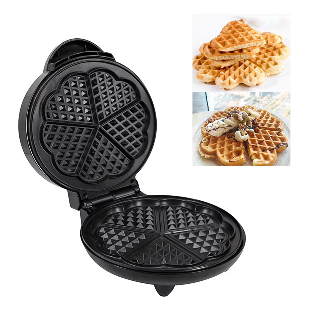 1000W Heart-Shaped Waffle Maker Electric Waffler W677962