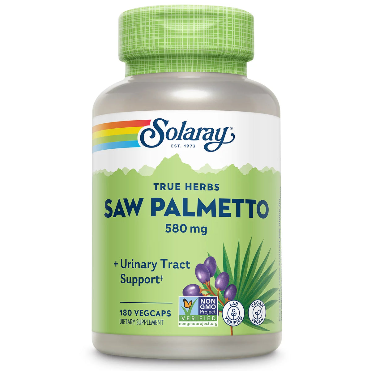 Saw Palmetto Berry 580mg 180 VegCaps T211045