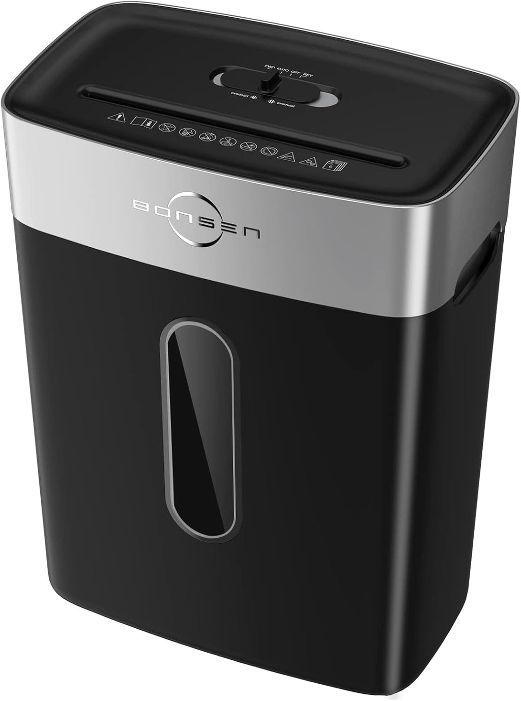 Micro-Cut Paper Shredder, 6-Sheet P-4, 4-Gallon, Black, Pack of 2 M985