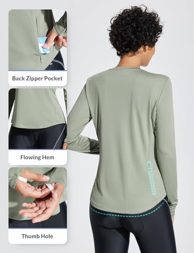 Women Long Sleeve UV Protection SPF Tops UPF 50+ Pocket Shirt A193