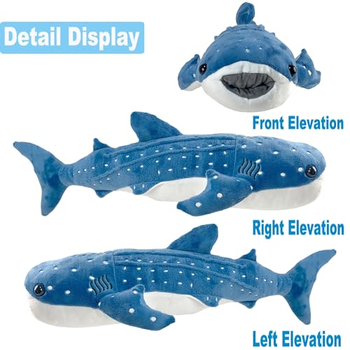 39 Inch Whale Shark Stuffed Animal Plush Toy K652