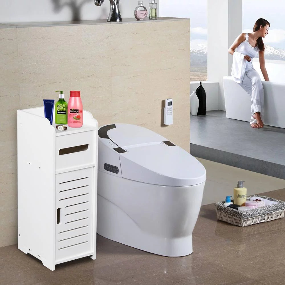 Wood Bathroom Storage Cabinet with Door X5173