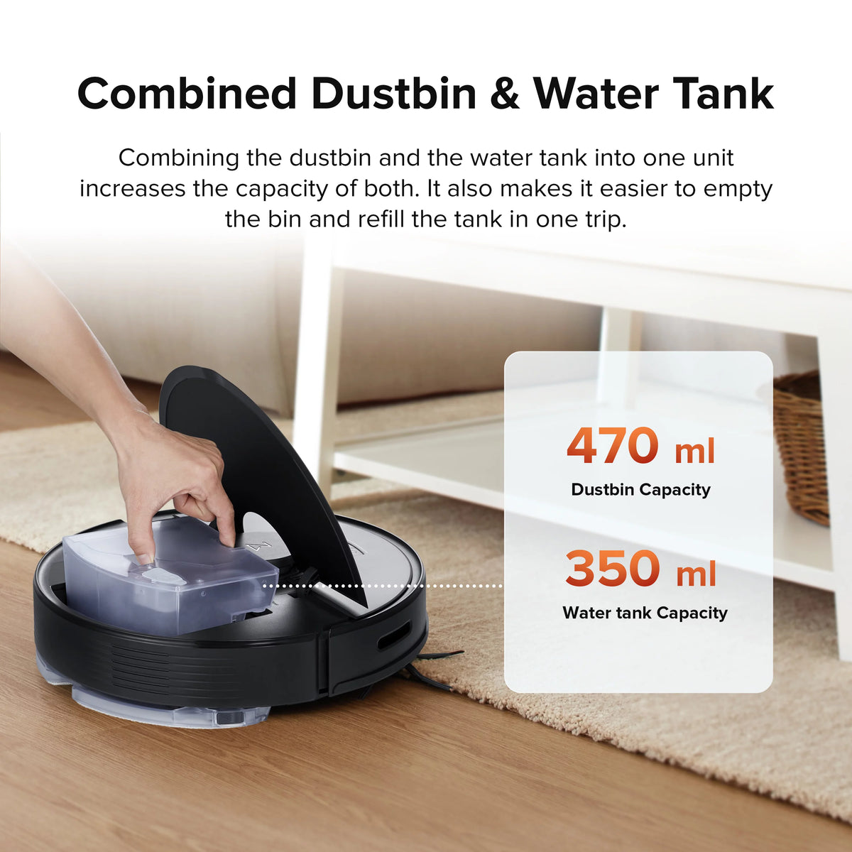 Robot Vacuum and Mop with 4200 Pa Suction O4076