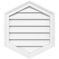 20x22W x 24x22H Vertical Peaked Surface Mount PVC Gable Vent Z994673