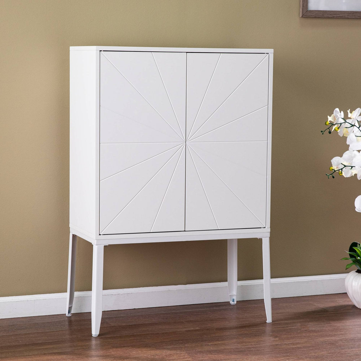 Double Door Storage Cabinet White C102327