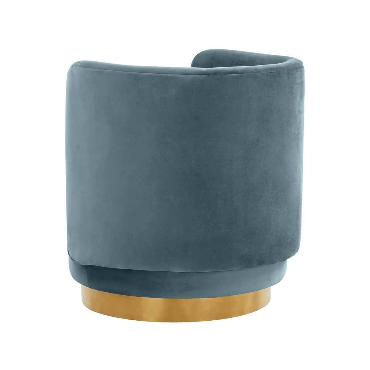 Bluestone Velvet Swivel Chair O696257