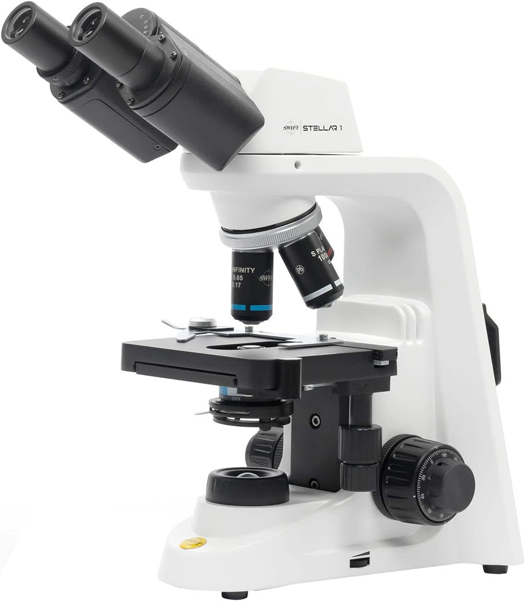 Professional Lab Compound Microscope, 40X-2500X Magnification, Binocular Head S728424