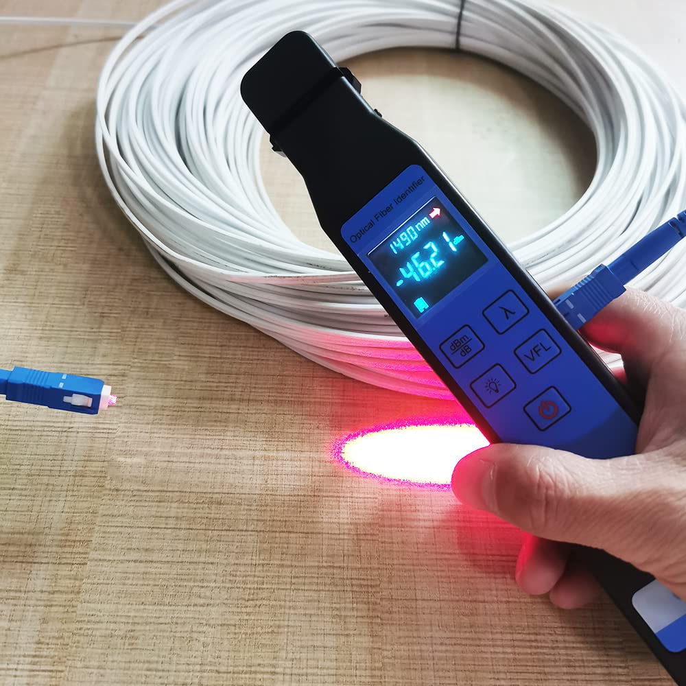 Optical Fiber Identifier with 10mw VFL and Optical Power Meter FTTH Tool O37427