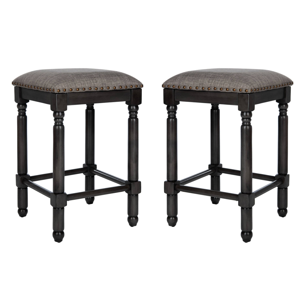 Grey Counter Stool Set of 2 Y4387