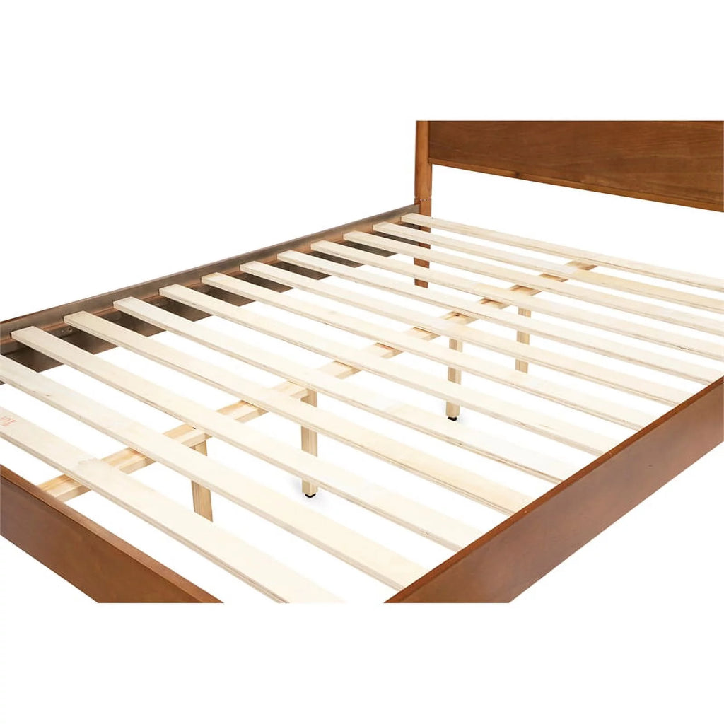 Solid Wood Full Platform Bed in Oak Y22907