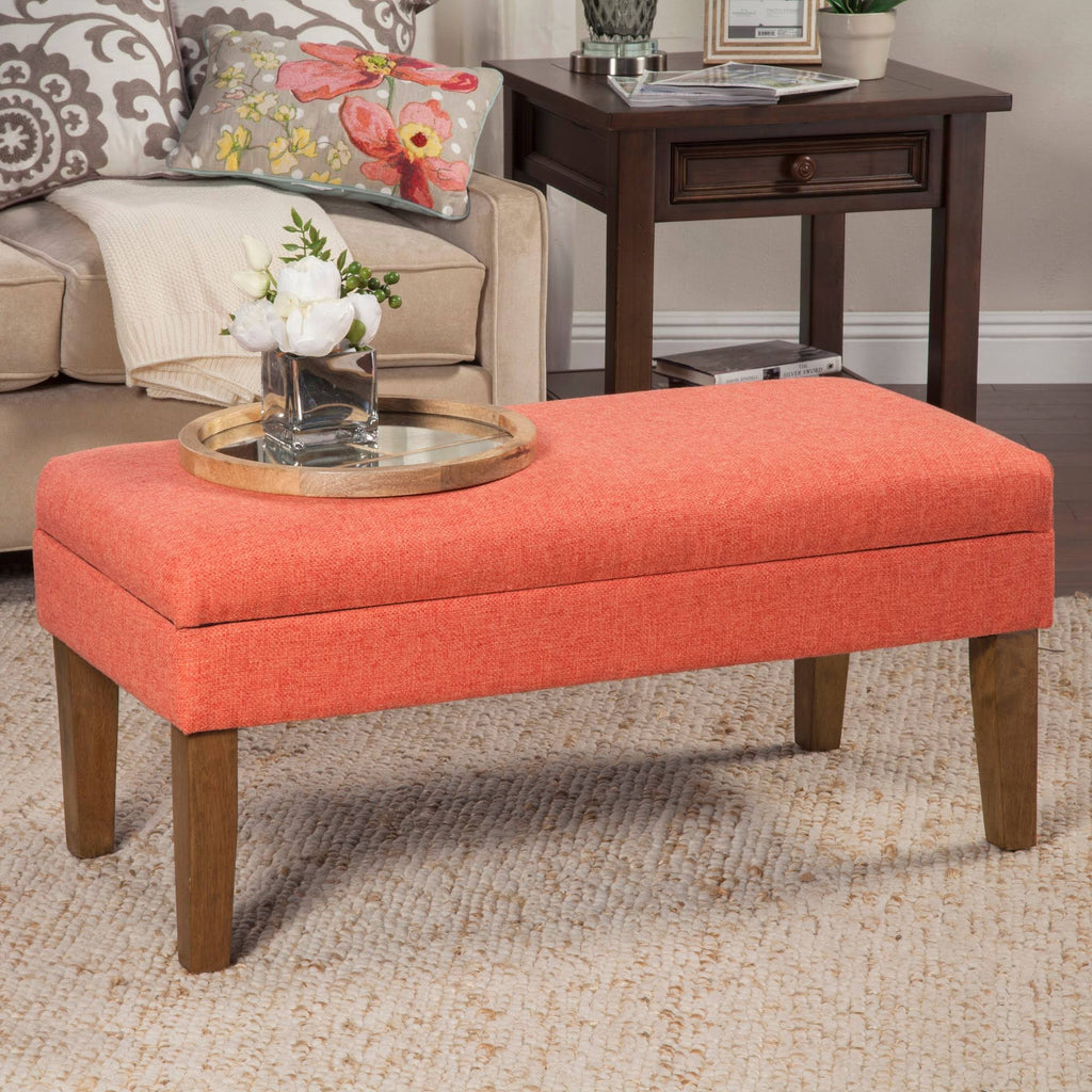 Coral Decorative Storage Bench M90273