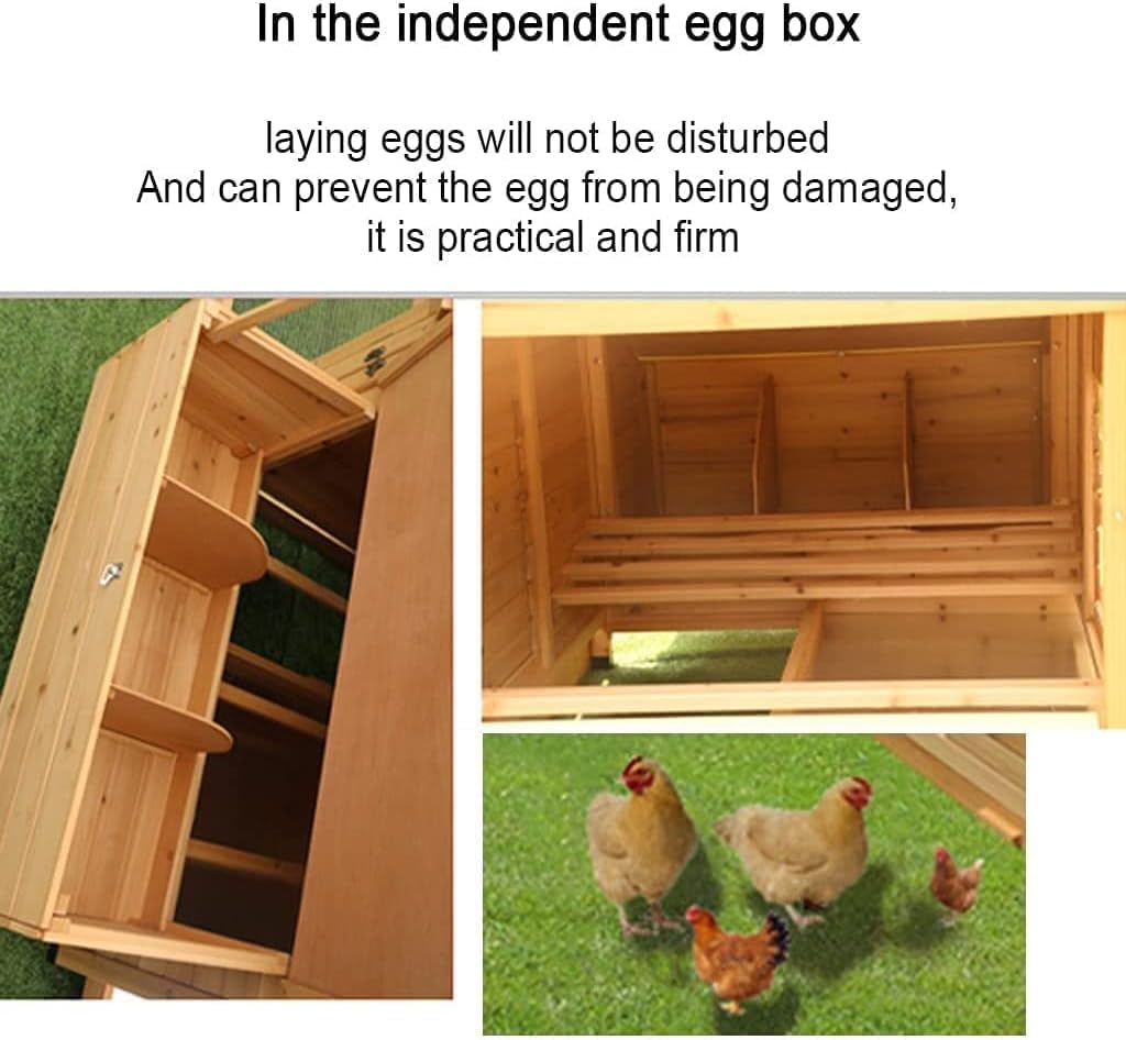 50inch Deluxe Wooden Chicken Coop L47969