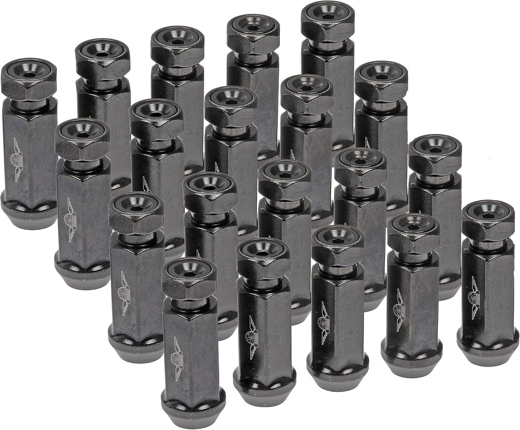 Black 20 Pack Wheel Nut Q101